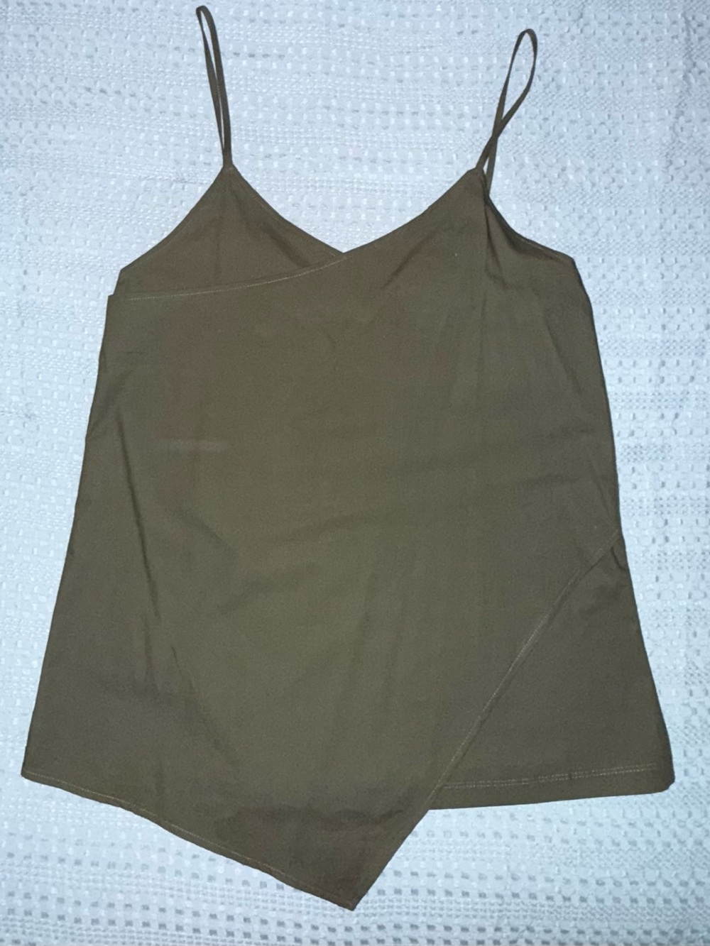 Zara Olive Wrapped Tank Top